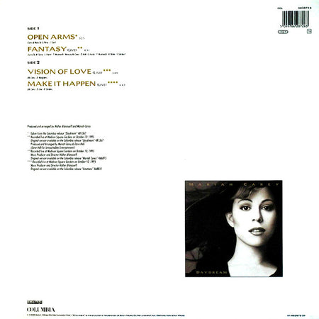 Mariah Carey : Open Arms (12", Maxi)