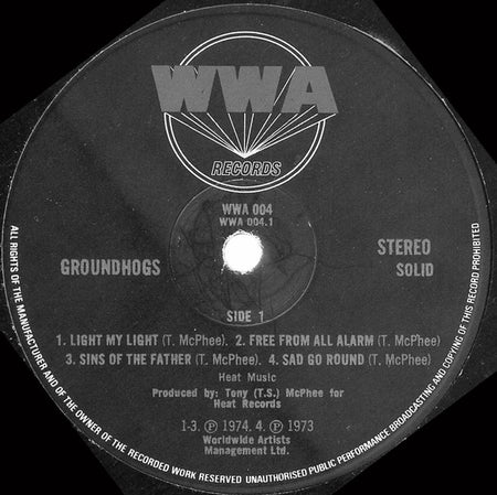 Groundhogs* : Solid (LP, Album)