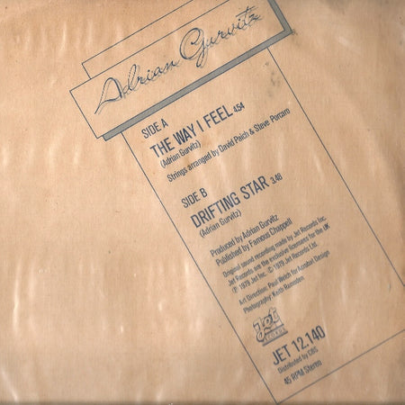 Adrian Gurvitz : The Way I Feel (12", Single, Ltd, Cle)