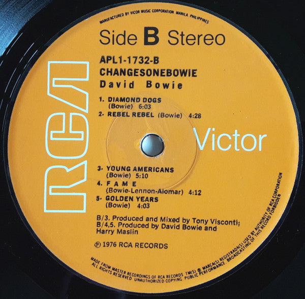 David Bowie : ChangesOneBowie (LP, Comp)