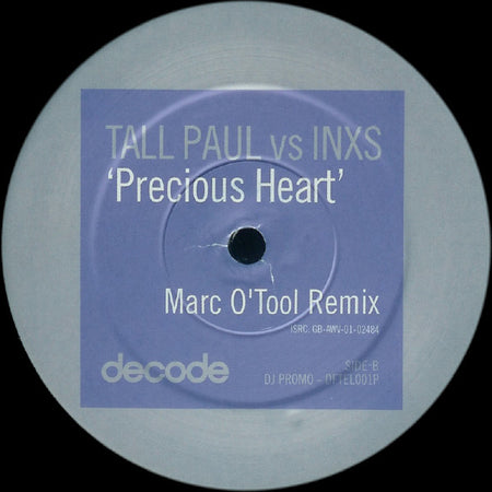 Tall Paul vs INXS : Precious Heart (2x12", Promo)