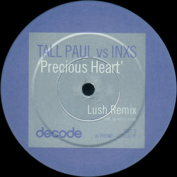 Tall Paul vs INXS : Precious Heart (2x12", Promo)