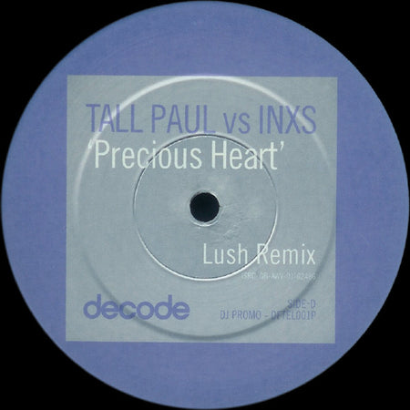 Tall Paul vs INXS : Precious Heart (2x12", Promo)