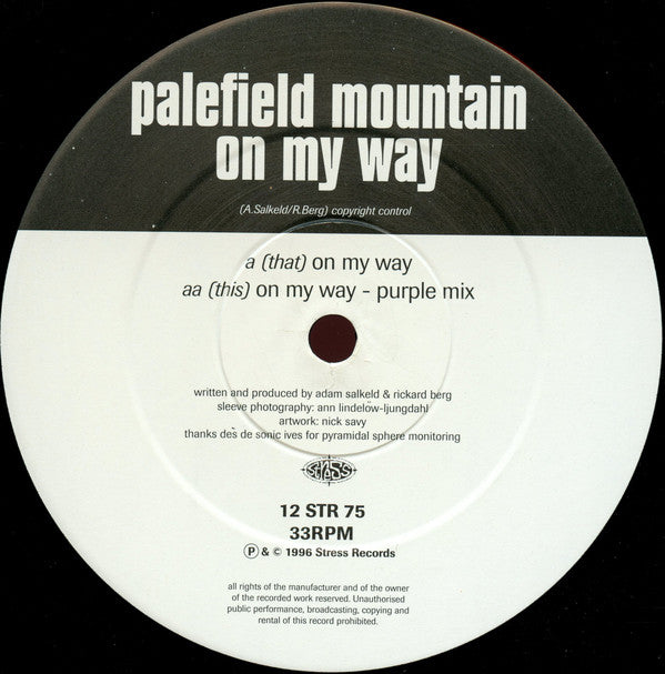 Palefield Mountain : On My Way (12")