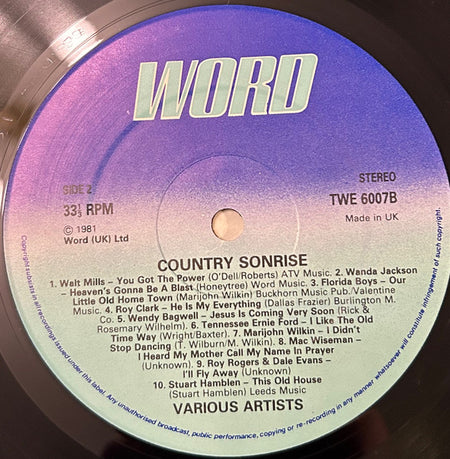 Various : Country Sonrise (LP, Comp)