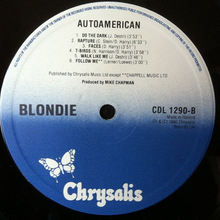 Blondie : Autoamerican (LP, Album)