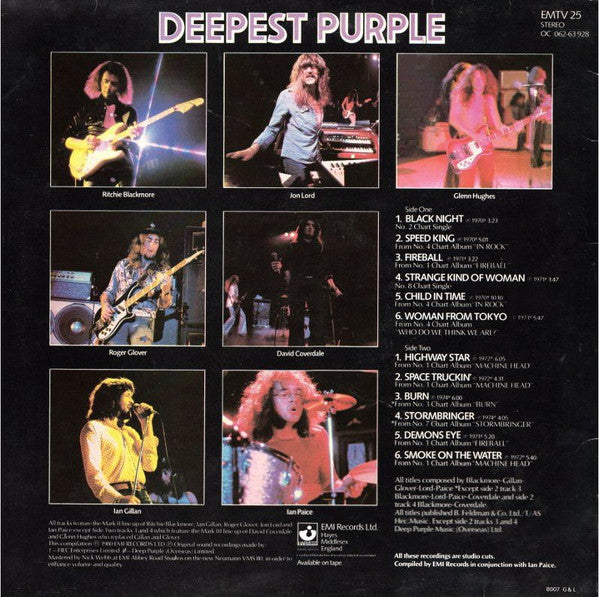 Deep Purple : Deepest Purple (The Very Best Of Deep Purple) (LP, Comp)