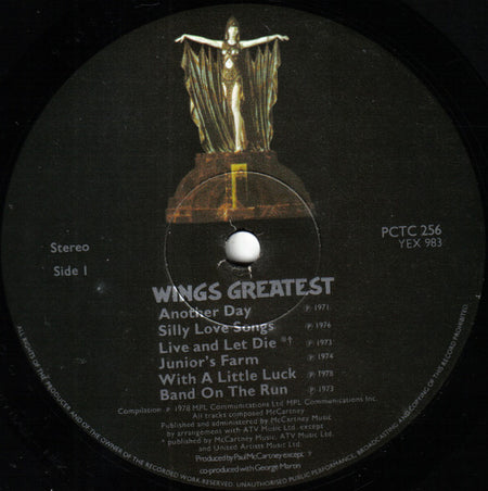 Wings (2) : Wings Greatest (LP, Comp)