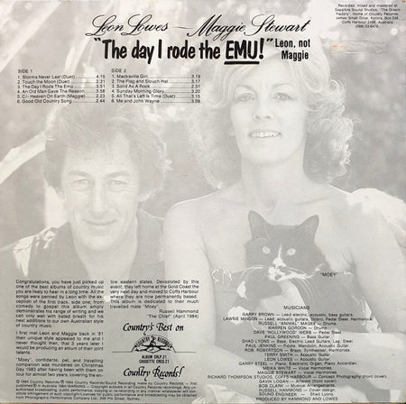 Leon Lowes With Maggie Stewart (4) : The Day I Rode The Emu! (LP, Album)