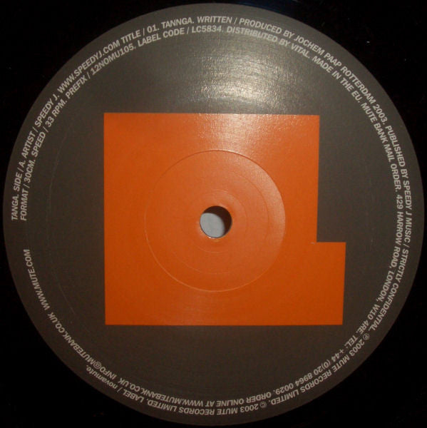Speedy J : Tanga (12")