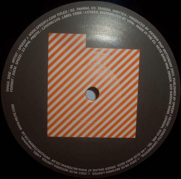 Speedy J : Tanga (12")