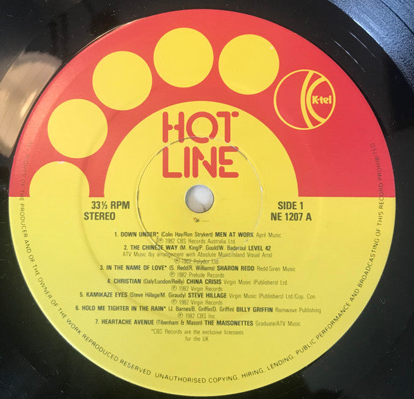 Various : Hotline 1 (LP, Comp)