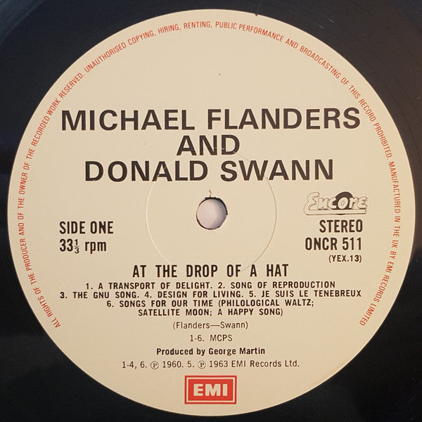 Flanders & Swann : At The Drop Of A Hat (LP, RE)