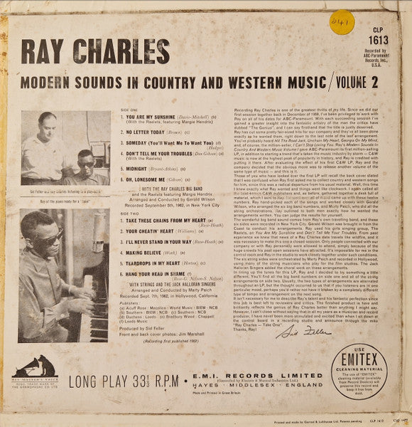 Ray Charles : Modern Sounds In Country And Western Music Volume Two (LP, Album, Mono)