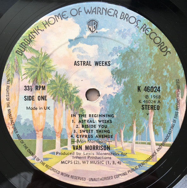 Van Morrison : Astral Weeks (LP, Album, RE, Lab)