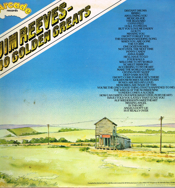 Jim Reeves : 40 Golden Greats (2xLP, Comp, RM)