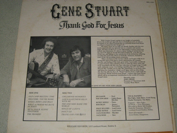 Gene Stuart : Thank God For Jesus (LP, Album)
