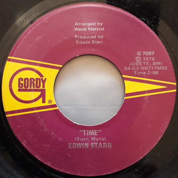 Edwin Starr : Running Back And Forth / Time (7", Single)