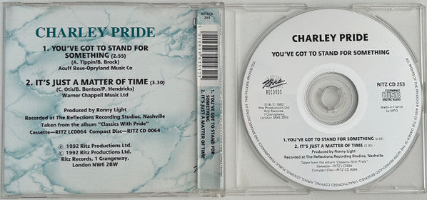Charley Pride : You've Got To Stand For Something (CD, Single)