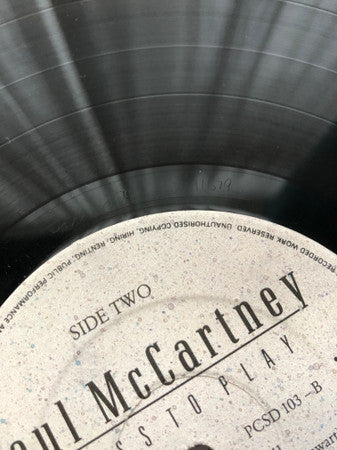 Paul McCartney : Press To Play (LP, Album, Gat)