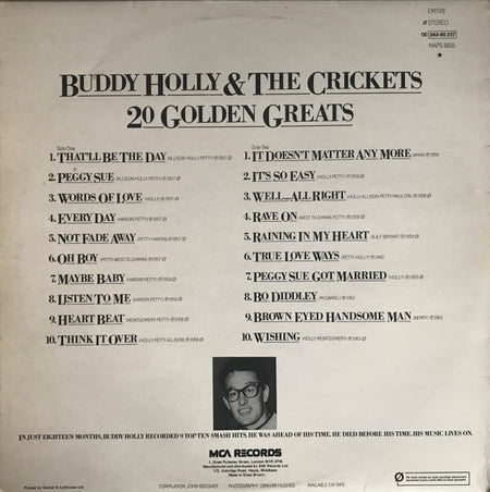 Buddy Holly & The Crickets (2) : 20 Golden Greats (LP, Comp)