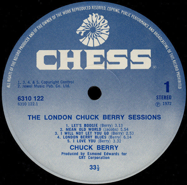 Chuck Berry : The London Chuck Berry Sessions (LP, Album, Gat)