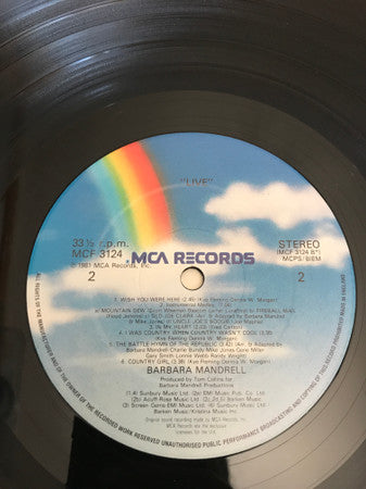 Barbara Mandrell : Live (LP, Album)