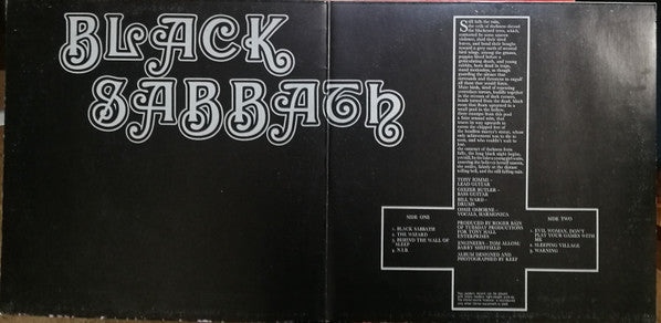 Black Sabbath : Black Sabbath (LP, Album, Gat)