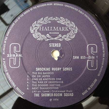 The Shower-Room Squad : Shocking Rugby Songs Vol. 3 (LP, Album)