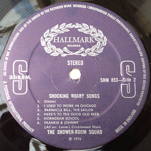 The Shower-Room Squad : Shocking Rugby Songs Vol. 3 (LP, Album)