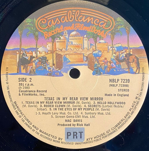 Mac Davis : Texas In My Rear View Mirror (LP)