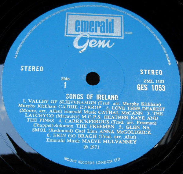 Various : Songs Of Ireland (LP)