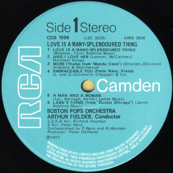 Arthur Fiedler / Boston Pops Orchestra : Embraceable You (LP, Comp)