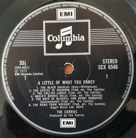 The Corries : A Little Of What You Fancy (LP, Album)