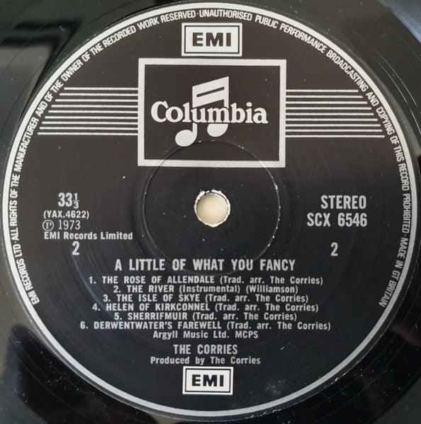 The Corries : A Little Of What You Fancy (LP, Album)