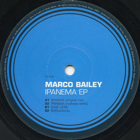 Marco Bailey : Ipanema EP (12", EP)