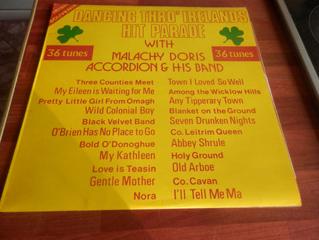 Malachy Doris Accordion & His Band* : Dancing Thro' Irelands Hit Parade (LP)