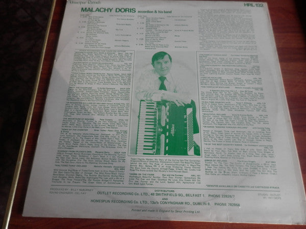 Malachy Doris Accordion & His Band* : Dancing Thro' Irelands Hit Parade (LP)