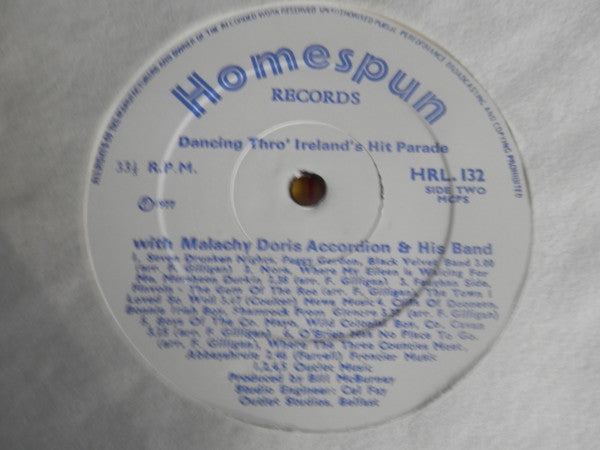 Malachy Doris Accordion & His Band* : Dancing Thro' Irelands Hit Parade (LP)