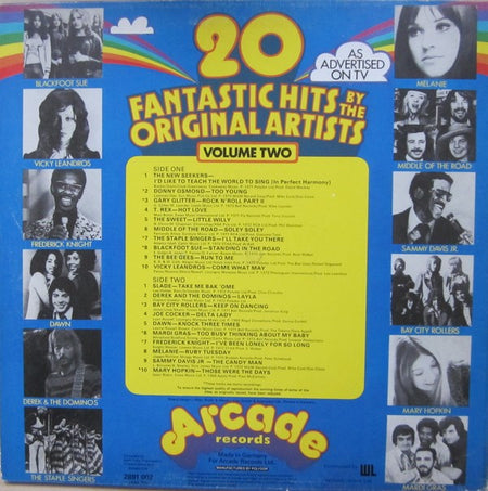 Various : 20 Fantastic Hits By The Original Artists Volume Two (LP, Comp, Mono, Ger)