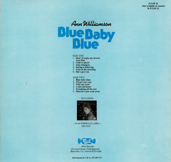 Ann Williamson : Blue Baby Blue (LP, Album)
