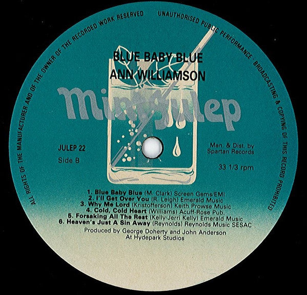 Ann Williamson : Blue Baby Blue (LP, Album)