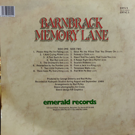 Barnbrack : Memory Lane (LP)