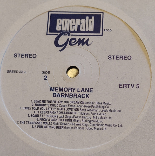 Barnbrack : Memory Lane (LP)