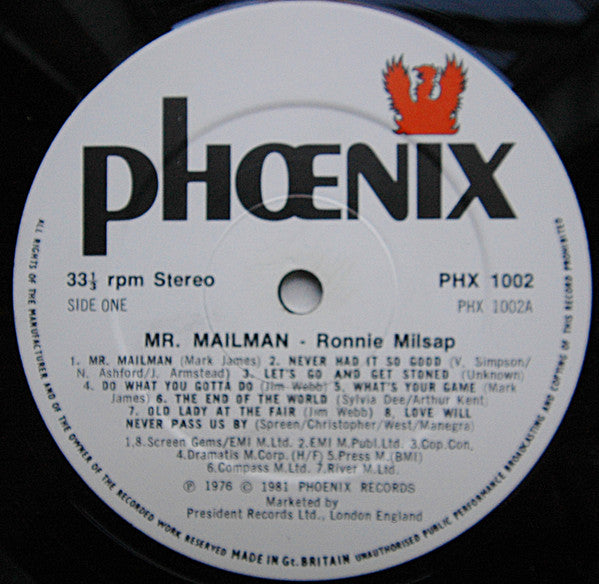 Ronnie Milsap : Mr. Mailman (LP, Comp)