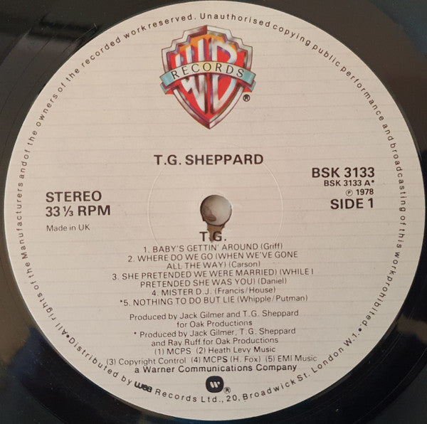 T.G. Sheppard : T.G. (LP)