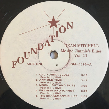 Dean Mitchell : Me And Jimmie's Blues Vol. II (LP, Album)