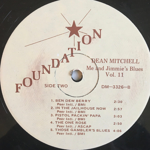 Dean Mitchell : Me And Jimmie's Blues Vol. II (LP, Album)