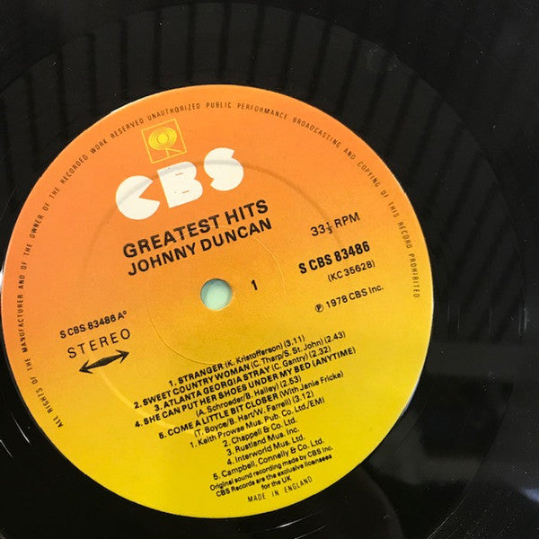 Johnny Duncan (3) : Greatest Hits (LP, Comp)