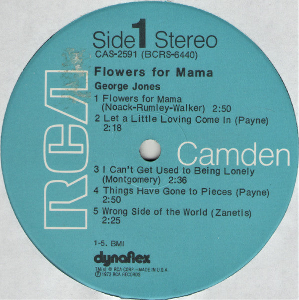 George Jones (2) : Flowers For Mama (LP, Comp, RM)